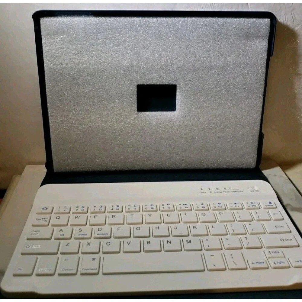 Wireless Detachable Keyboard Stand iPad 9,8,7 Folio Case Soft Tree of life
